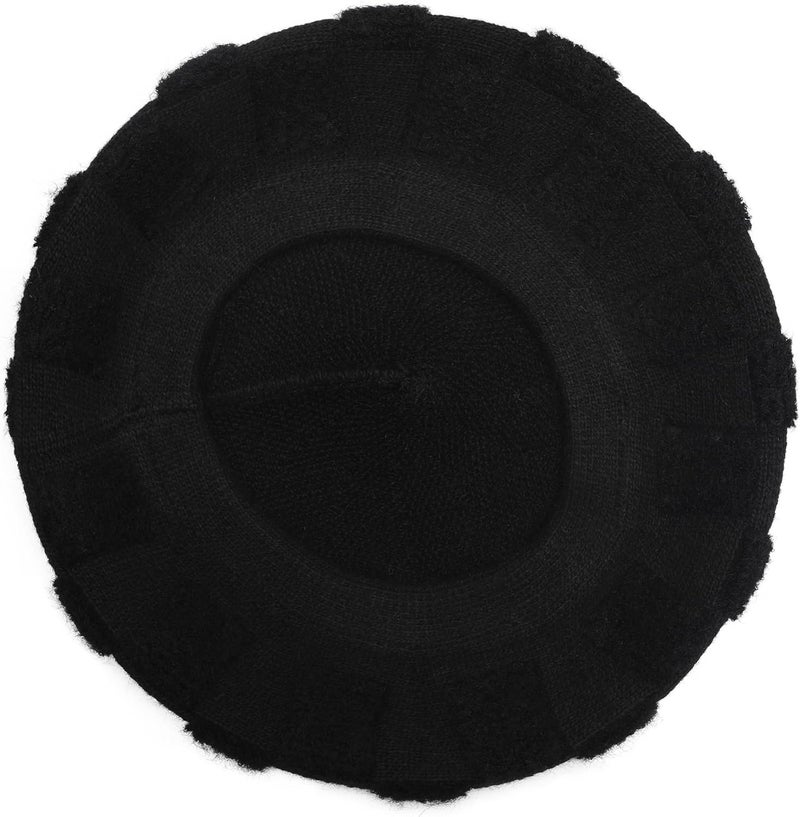 ZLYC French Beret hat, Reversible Solid Color Knit Warm Beret Cap for Womens Girls - Image 5
